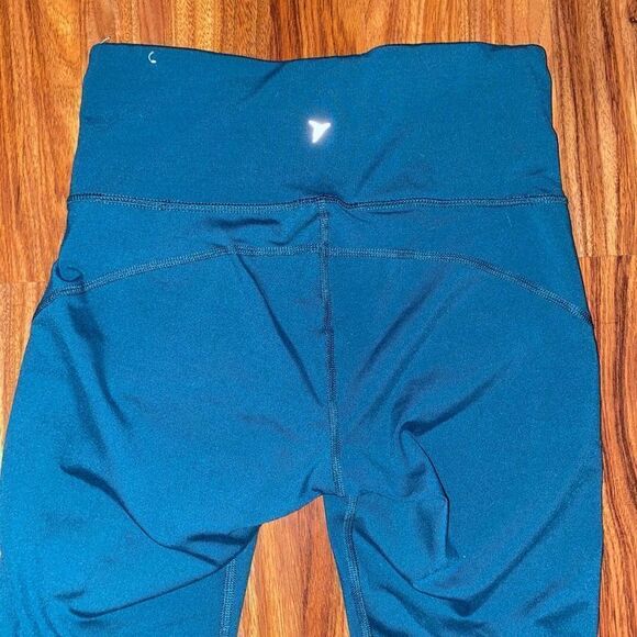 Old Navy Teal Active Elevate Leggings With Mesh Details Women's Size S - Picture 3 of 8